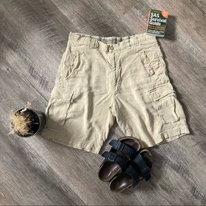 Vintage 90s silk & linen Tommy Bahama relaxed cargo shorts 🗺🦎